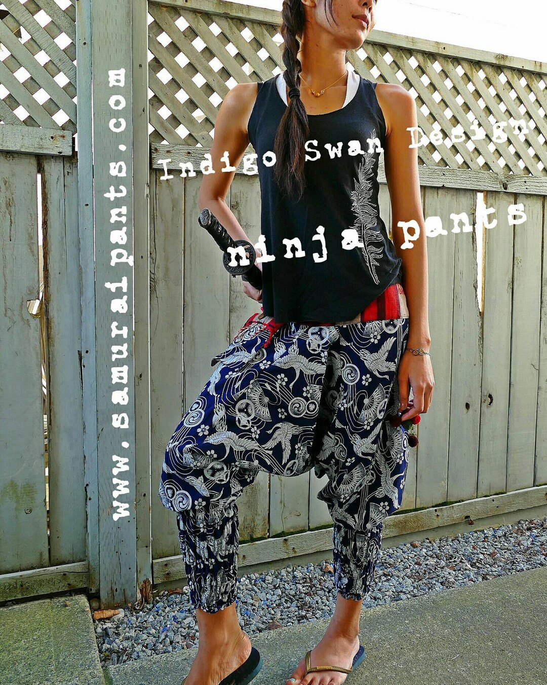 Ninja Rapper Pants New Indigo Swan Design Ninja Pants (unisex) - Etsy