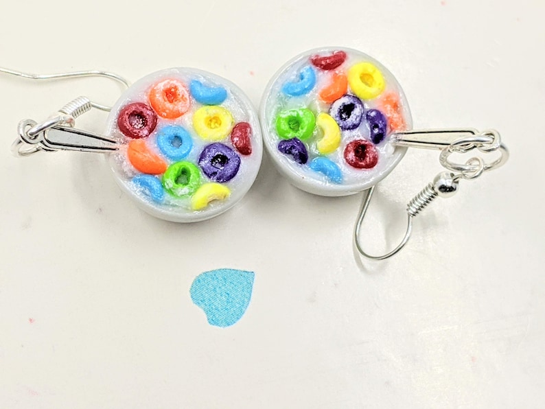Fruity Cereal Earrings, Miniature Food Jewelry, Inedible Jewelry ...
