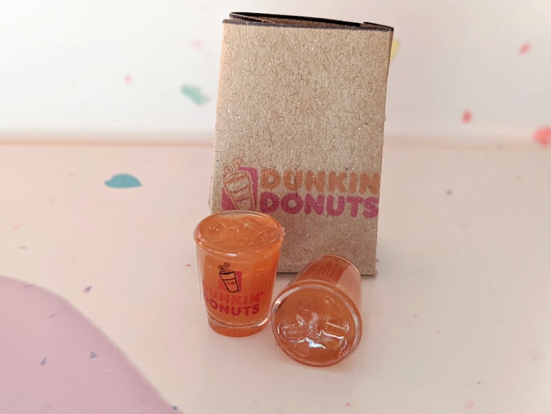 Iced Coffee Stud Earrings Miniature Food Jewelry Inedible Etsy