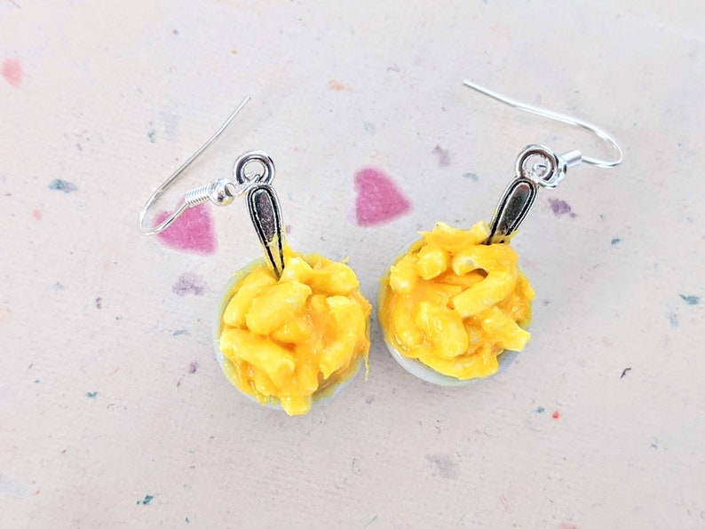 Bowl of Macaroni and Cheese Earrings Miniature Food Jewelry Etsy