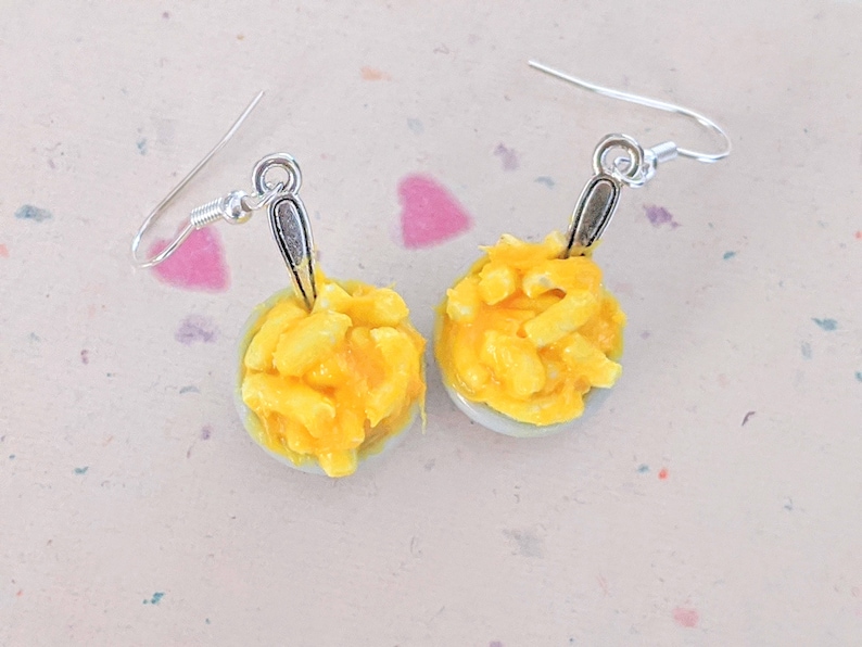 Bowl of Macaroni and Cheese Earrings Miniature Food Jewelry Etsy