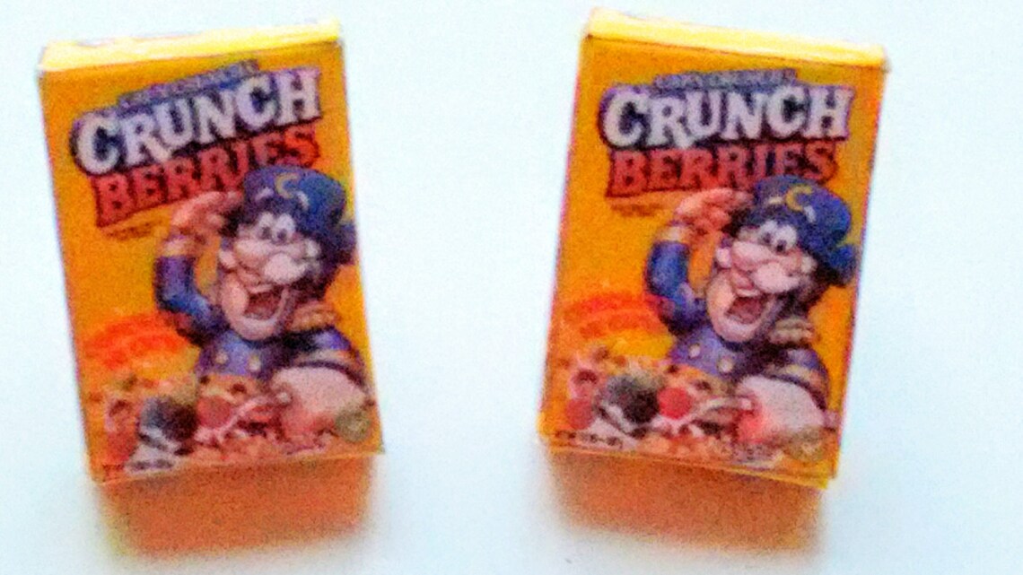 Box of Cereal Earrings - Miniature Food Jewelry - Inedible Jewelry ...