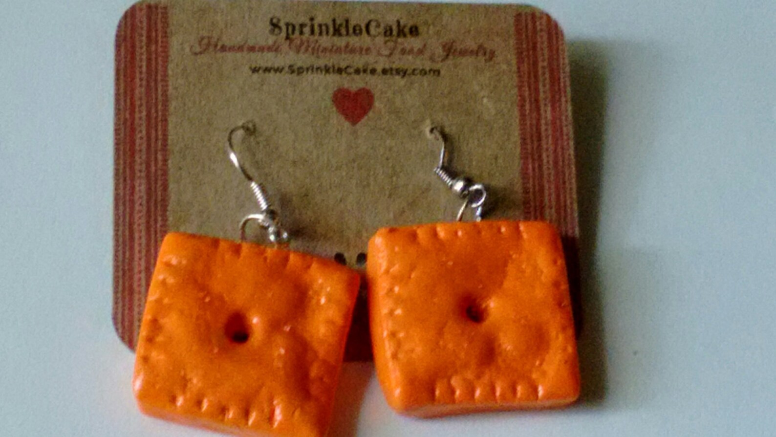 Cheezit Earrings Miniature Food Jewelry Inedible Jewelry Etsy