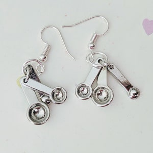 Measuring Spoon Earrings - Miniature Food Jewelry - Inedible Jewelry - Baking Jewelry - Cooking Jewelry - Kid's Jewelry - Junk Food Jewelry