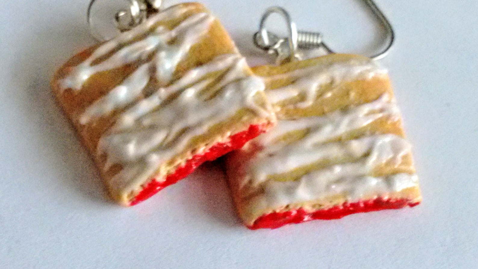 Strawberry Toaster Strudel Earrings Miniature Food Jewelry Etsy
