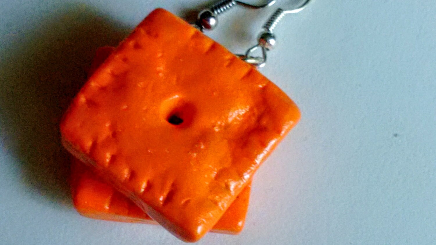 Cheezit Earrings Miniature Food Jewelry Inedible Jewelry Etsy