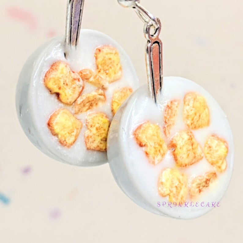 French Toast Cereal Earrings Miniature Food Jewelry Inedible Etsy