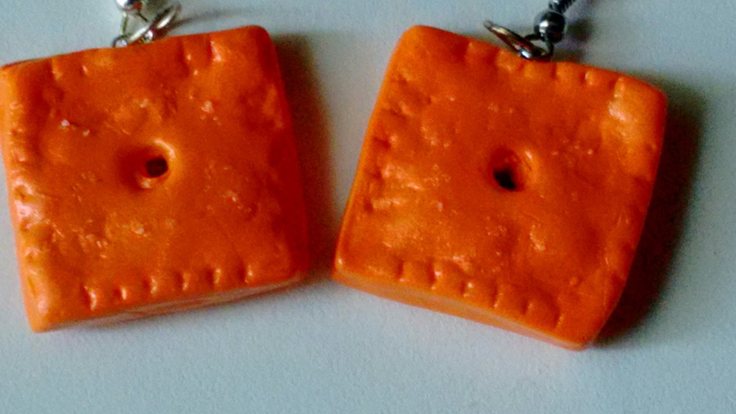 Cheezit Earrings Miniature Food Jewelry Inedible Jewelry Etsy