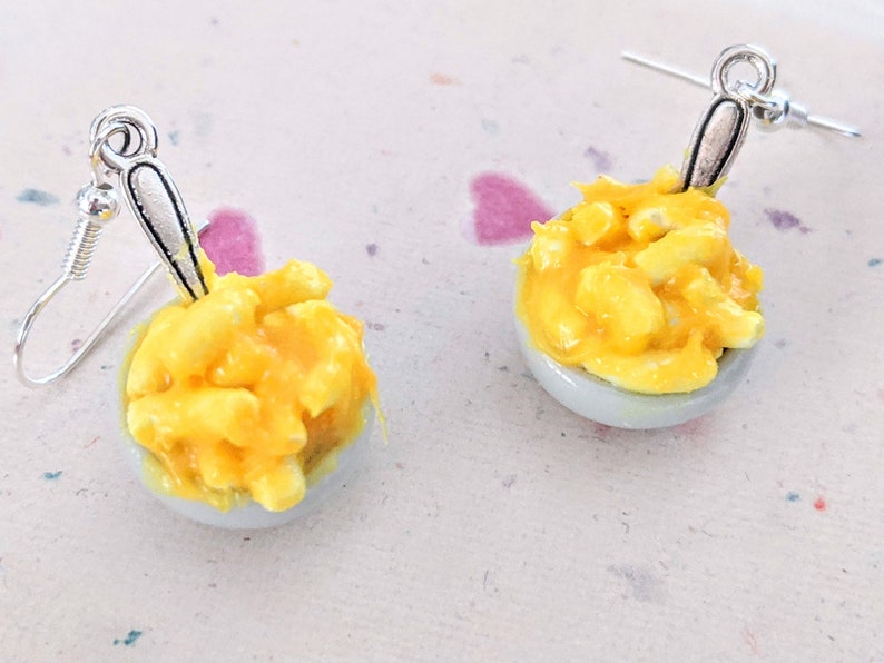 Bowl of Macaroni and Cheese Earrings Miniature Food Jewelry Etsy