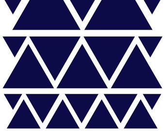 Navy Blue Triangle Wall Decals & Wall Stickers