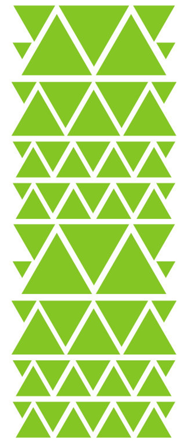 Lime Green Triangle Wall Decals /& Wall Stickers