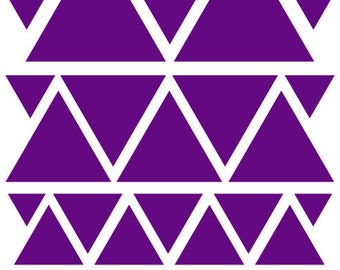 Purple Triangle Wall Decals & Wall Stickers