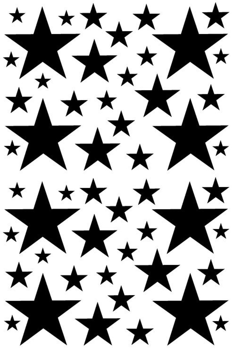 Black Star Shaped Vinyl Decals Great for Teen Kids Baby - Etsy