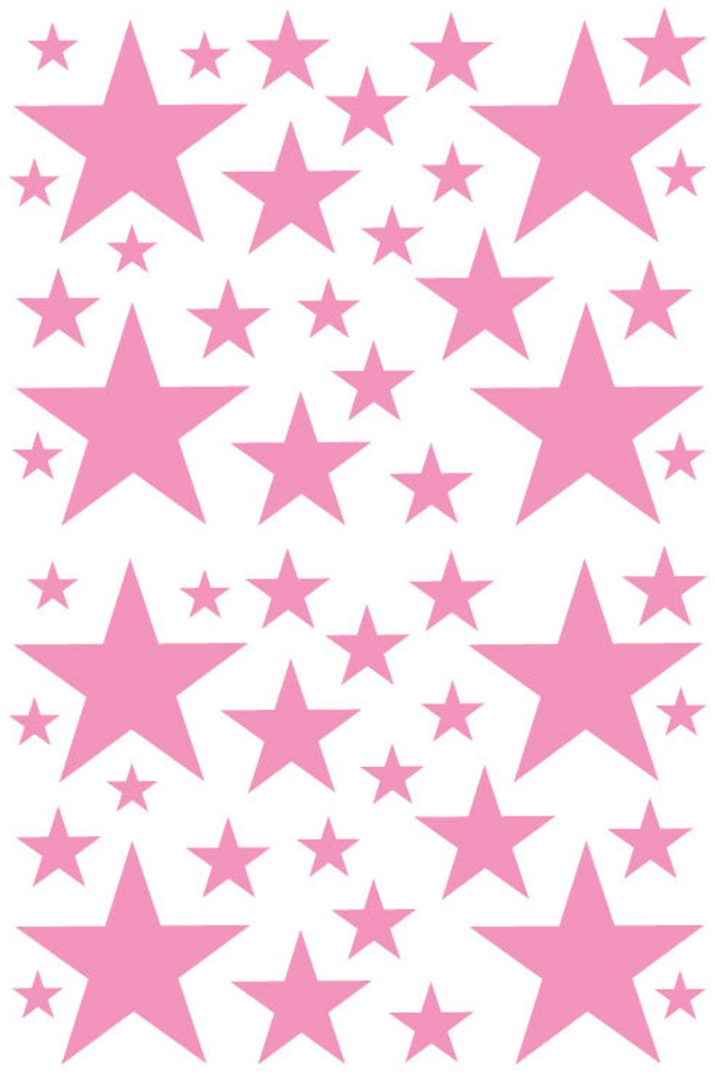 Vinilo para Ventanas Estrellas Rosa