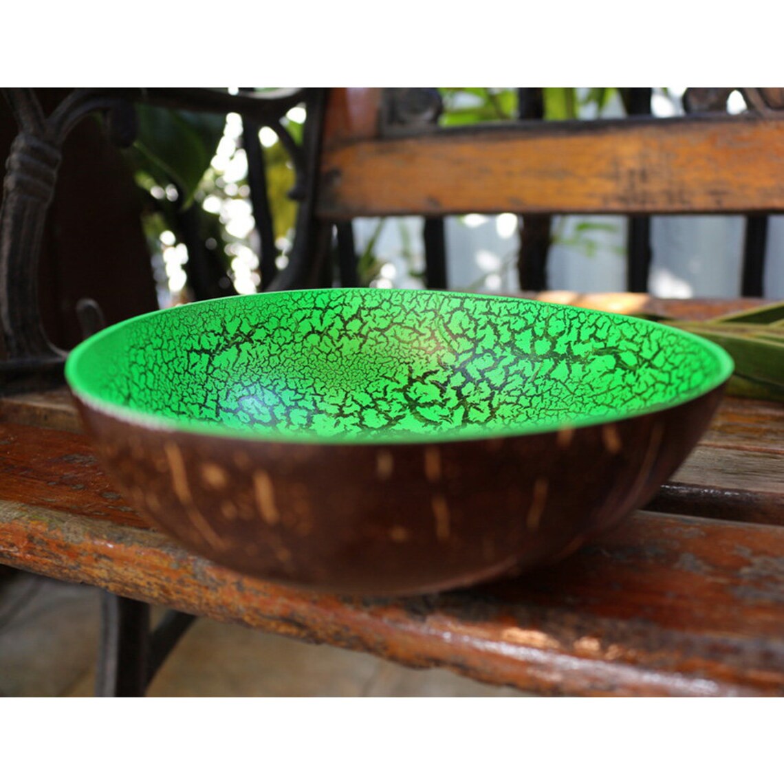 Coconut Bowl Hand Painted Decorative Handmade Coconut Shell Etsy