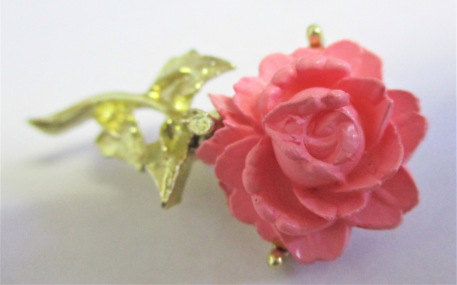 Vintage Rose Pink Flower Pin Brooch Scarf Pin Bag Adornment Etsy