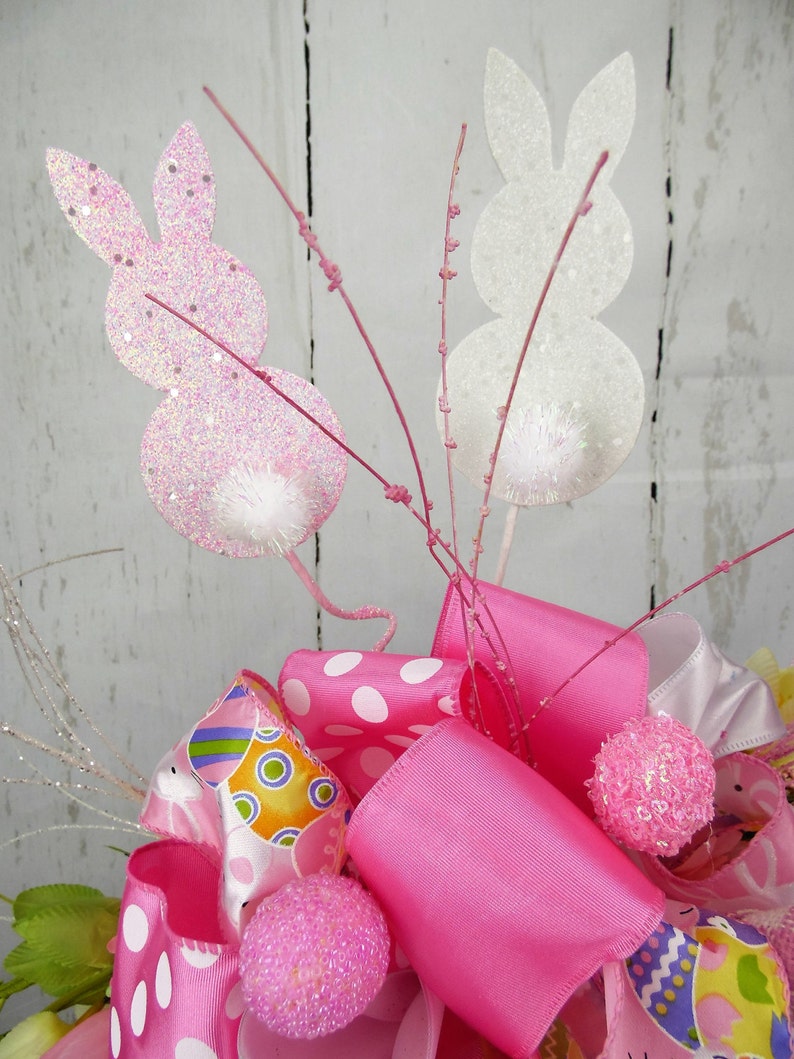 Bunny Lantern Swag Bunny Table Centerpiece Easter Bunny Etsy