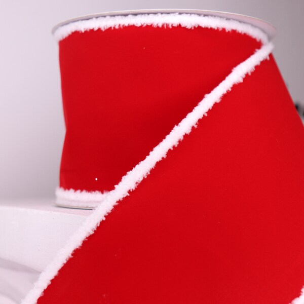 White Wired Ribbon Tree Topper Etsy