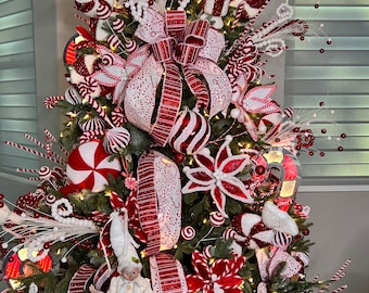 Candy Cane Christmas Tree Decorating Kit | Peppermint Christmas