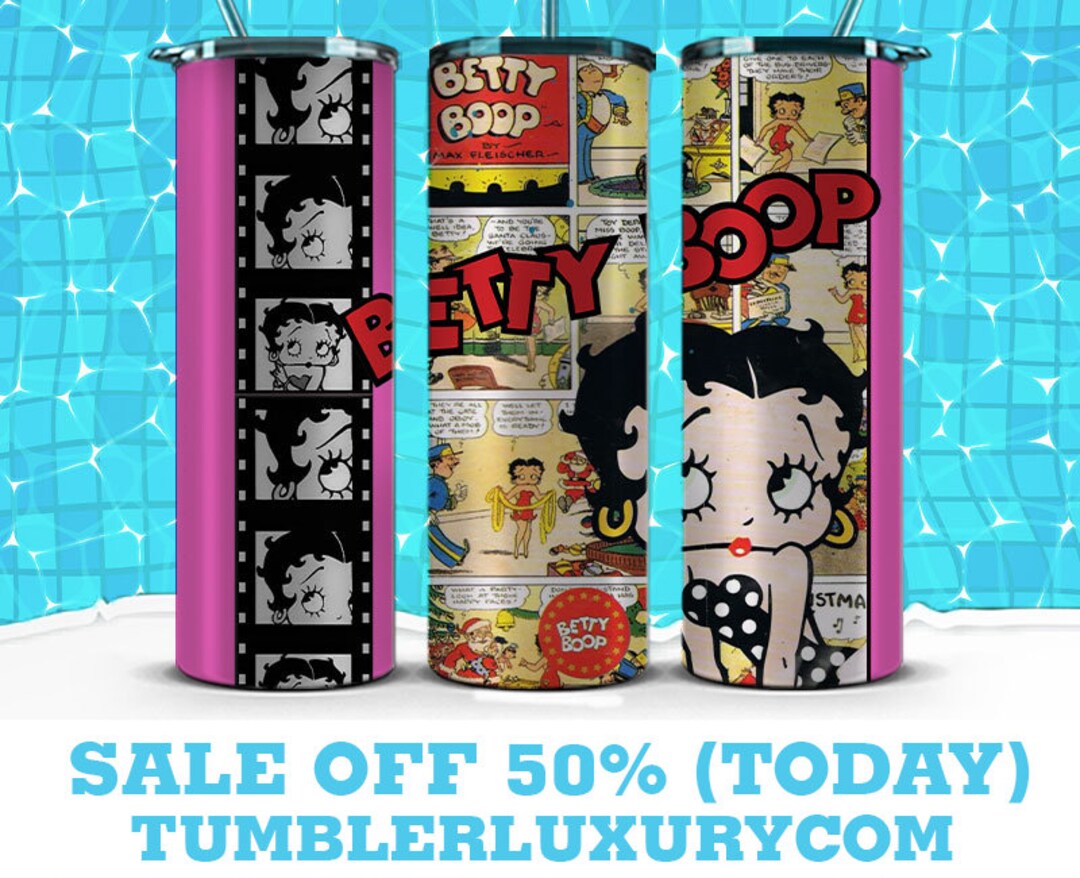 Betty Boop Skinny Tumbler Wrap Betty Boop Tumblers Betty Etsy