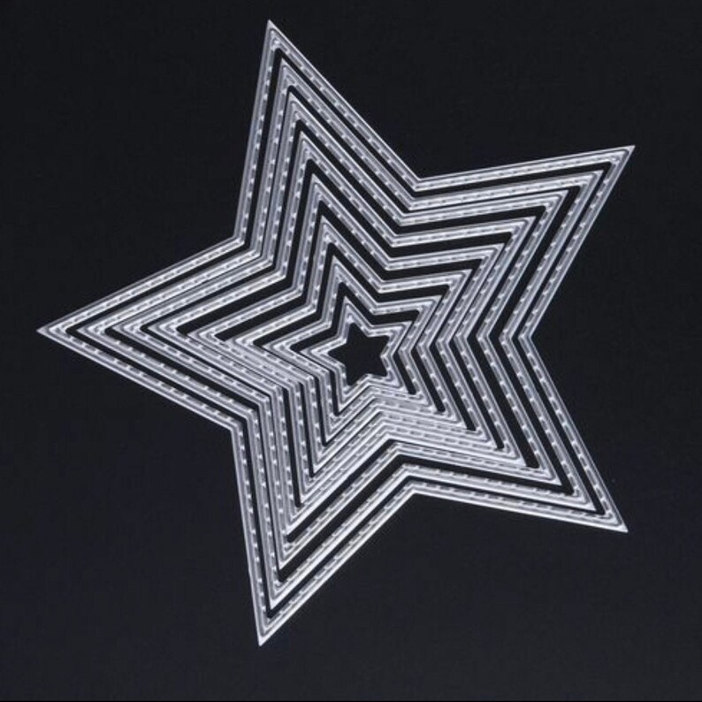 NEW Craft-House '5 Point Star' 8 pcs Essential Nesting Dies image 1