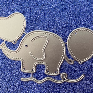 NEW ‘Elephant & Balloons’ Cutting Die Set (4 pcs)