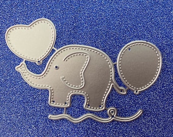 NEW ‘Elephant & Balloons’ Cutting Die Set (4 pcs)