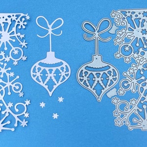 Snow Border and Bauble Craft Cutting Die