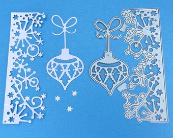 NEW ‘Snow Border and Bauble’ Christmas Craft Cutting Die