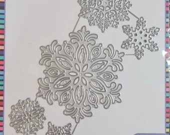 NEW Alinacutle 5 Snowflakes Metal Craft Cutting Die Set