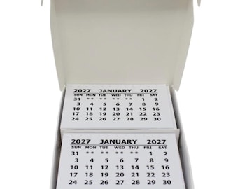 2027 Calendar Tabs - DIY Craft Supplies (Set of 25)