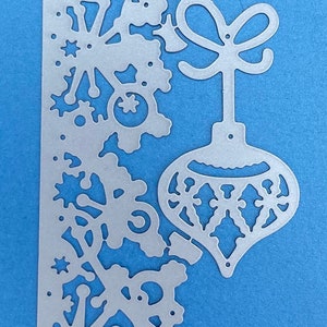 NEW Snow Border and Bauble Christmas Craft Cutting Die image 3