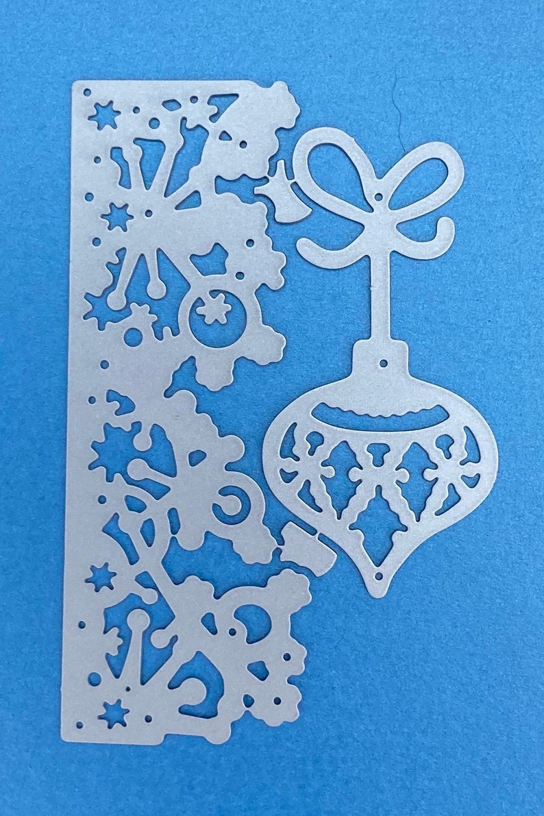 NEW Snow Border and Bauble Christmas Craft Cutting Die image 3