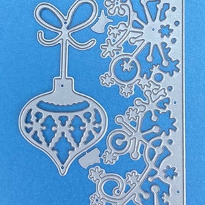 NEW Snow Border and Bauble Christmas Craft Cutting Die image 2
