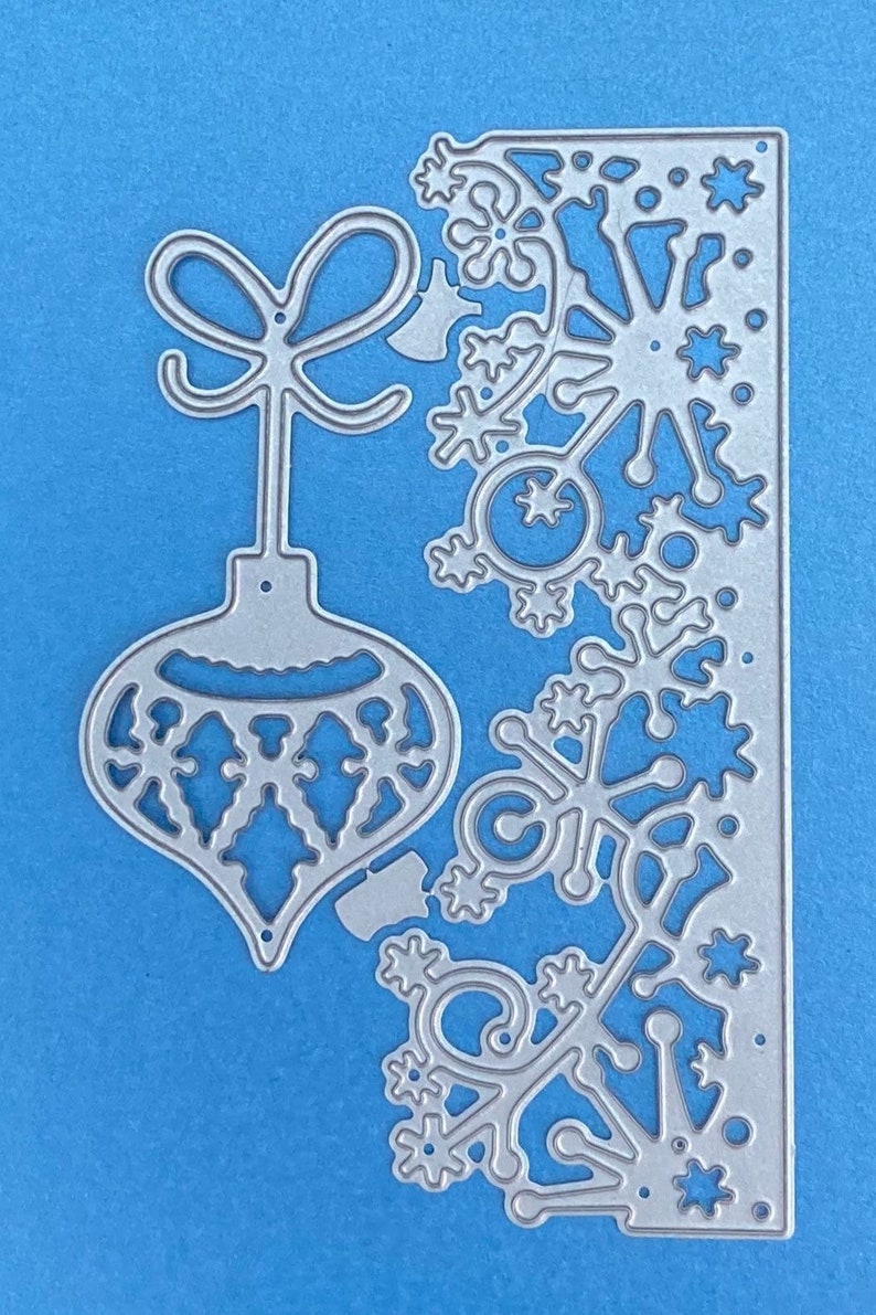 NEW Snow Border and Bauble Christmas Craft Cutting Die image 2