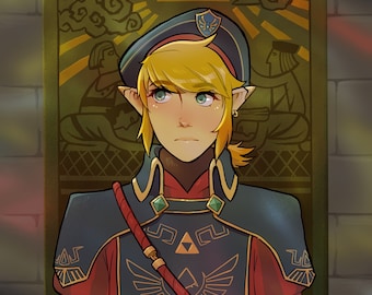 Legend of Zelda Royal Guard Link - Print