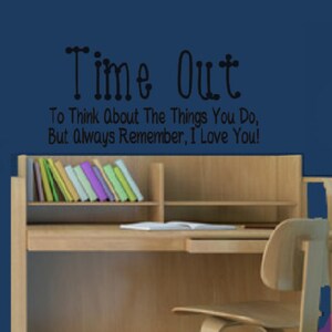 Time Out Wall Decal Custom Time Out Spot Decal Cute Wall - Etsy