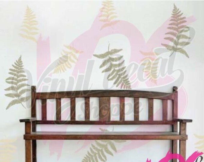 Fern Flower Wall Decal Fern Wall Decal Large Flower Wall Decal Flower Wall Decor Wall Sticker Living Room Decal Nursery Decal