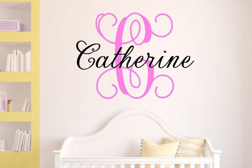 Custom Name Wall Decal Baby Nursery Shower Gift Custom Name Wall Decal Baby Nursery Shower Gift Childs Room Decor Decoration Personalized