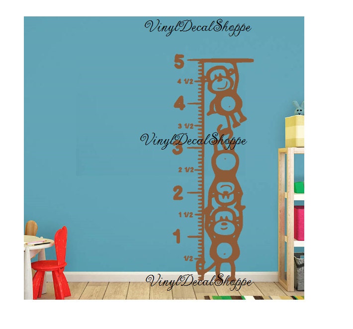 Monkey Growth Chart Wall