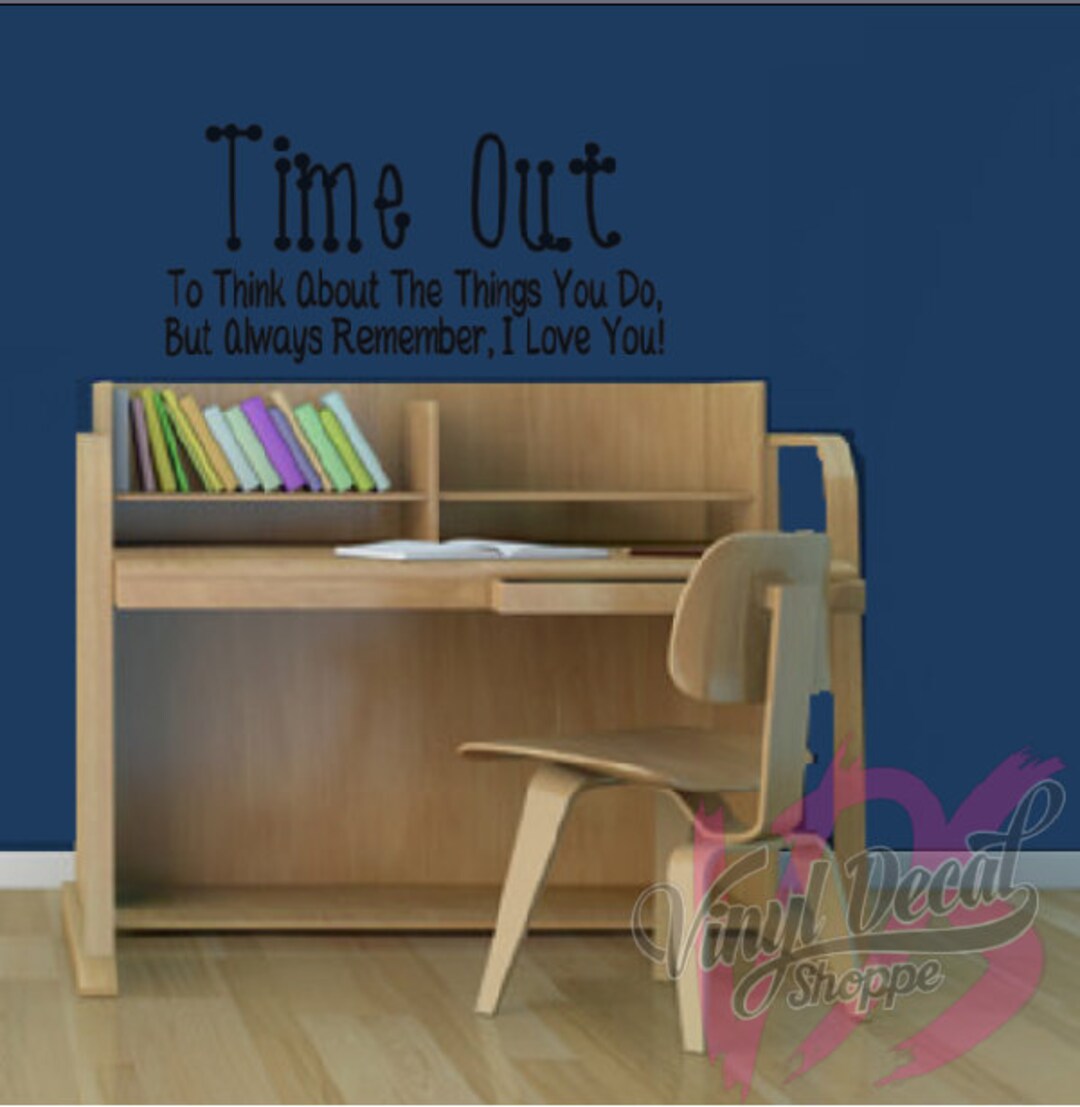 Time Out Wall Decal Custom Time Out Spot Decal Cute Wall - Etsy