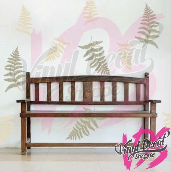 Fern Flower Wall Decal Large Fern Flower Wall Decal Large Decor Sticker Living Room Nursery