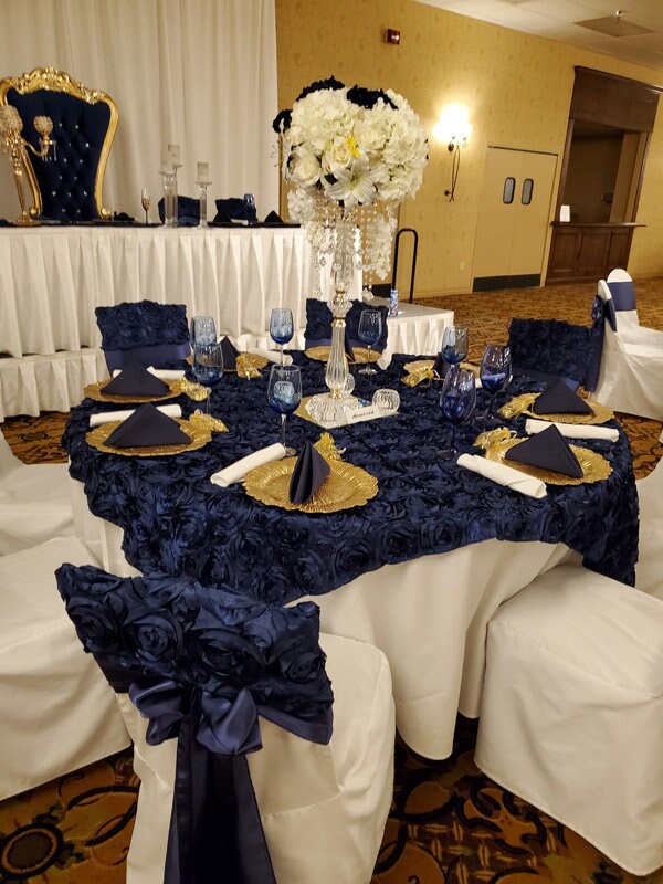 Complete Table Setting For Wedding Get This Look Royal Blue Complete Table Setting For Wedding Get, Royal Blue Table Decorations Wedding