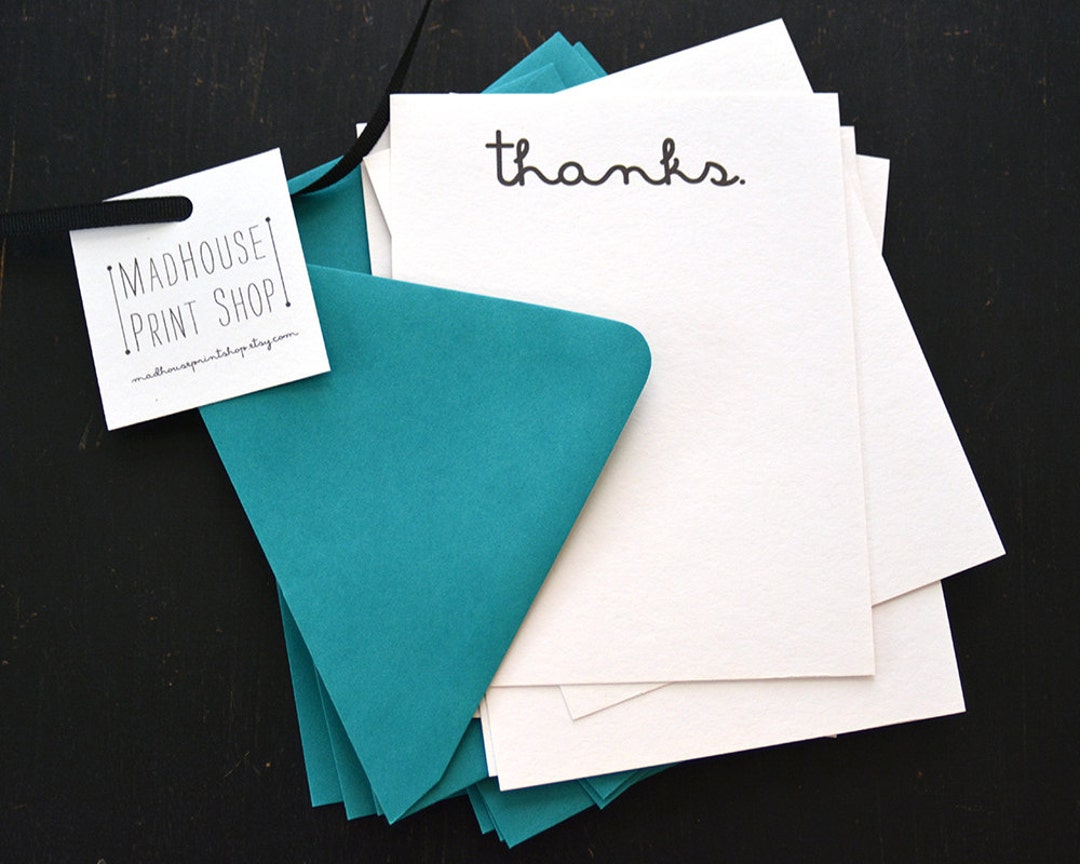 S/S 2026 Thanks. Collection — Thank You Note Cards, Set of 10 - Etsy