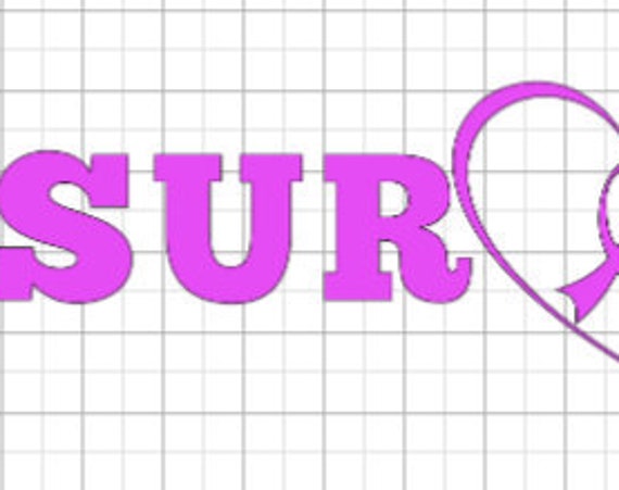 Cancer Survivor Iron-on | Choose size & color