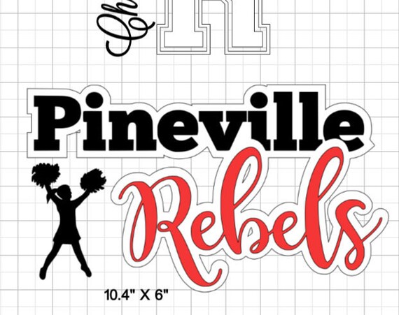 Pineville Rebels decals