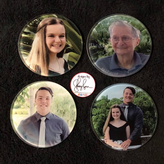 PHOTO COASTER | Glass Photo Coaster | 4" photo Coaster | Custom coaster