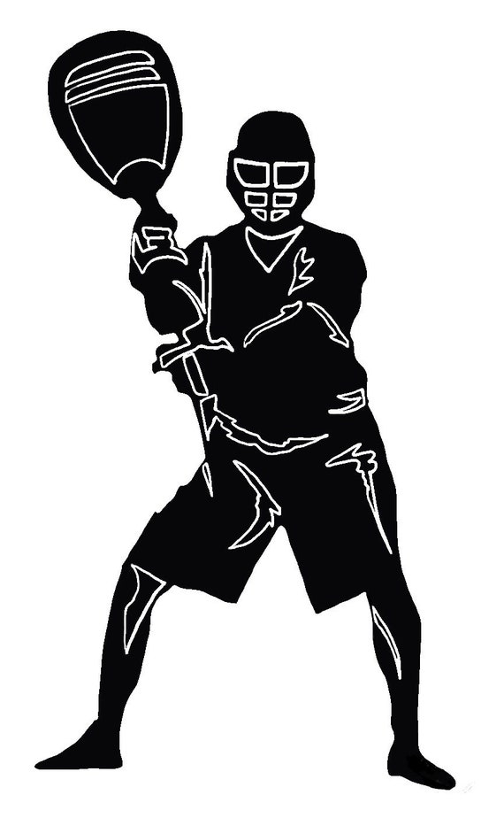 LACROSSE GOALIE DECAL | decals for tumblers, car windows, laptops & more
