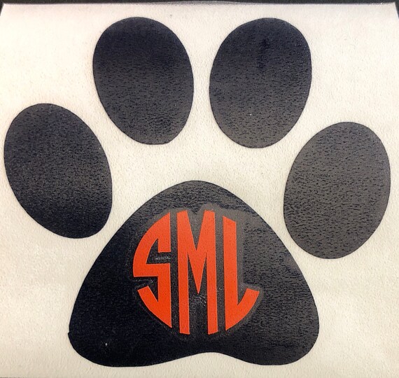 Bradenton Christian School, Paw Monogram DECAL