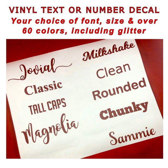NAME DECAL | Choose size & color | Stickers for Yeti cups, tumblers, mugs, water bottles, cars, laptops and devices